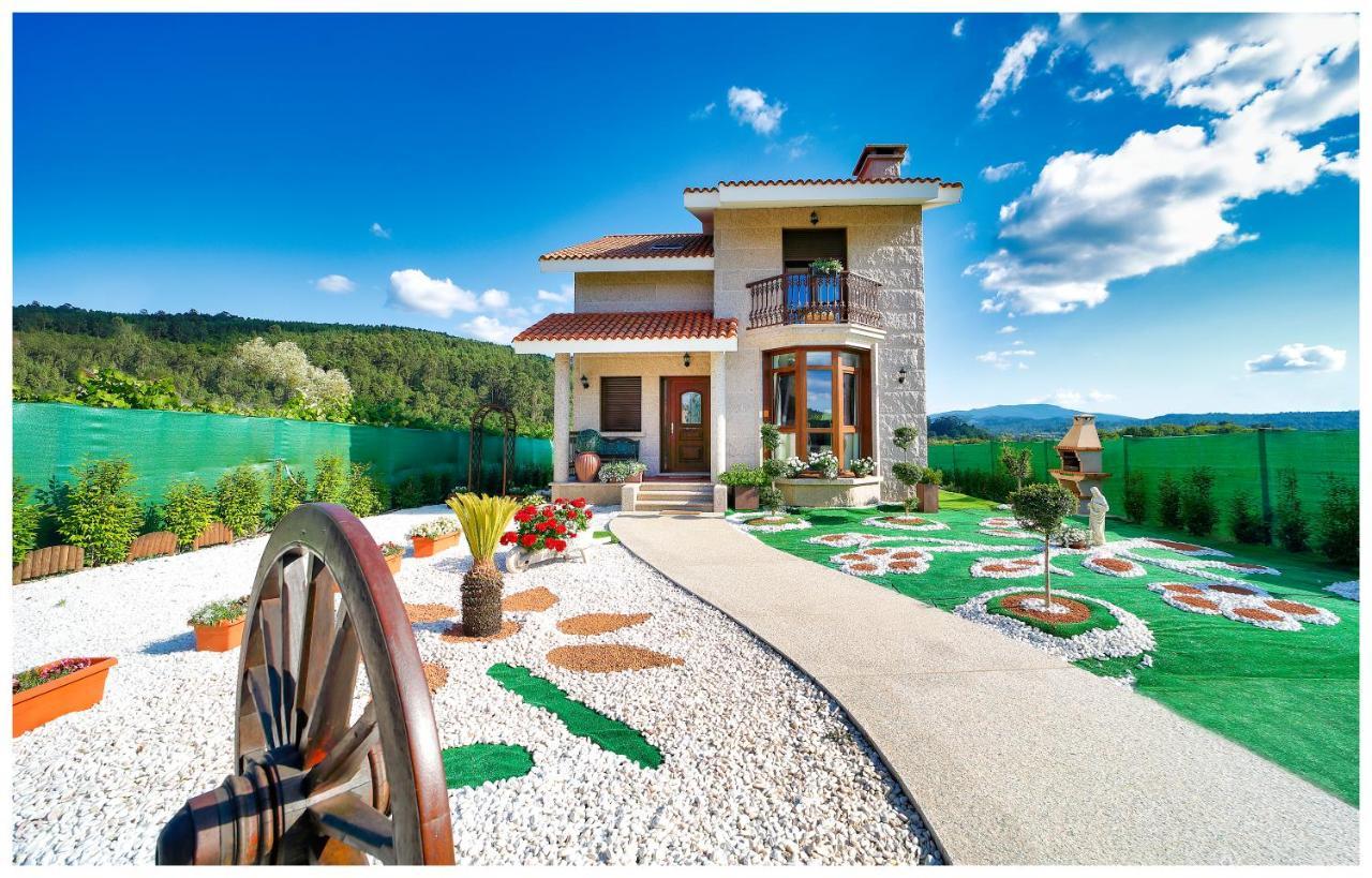 Casa Victoria Garden Con Jacuzzi Y Piscina Villa Caldas De Reis Bagian luar foto