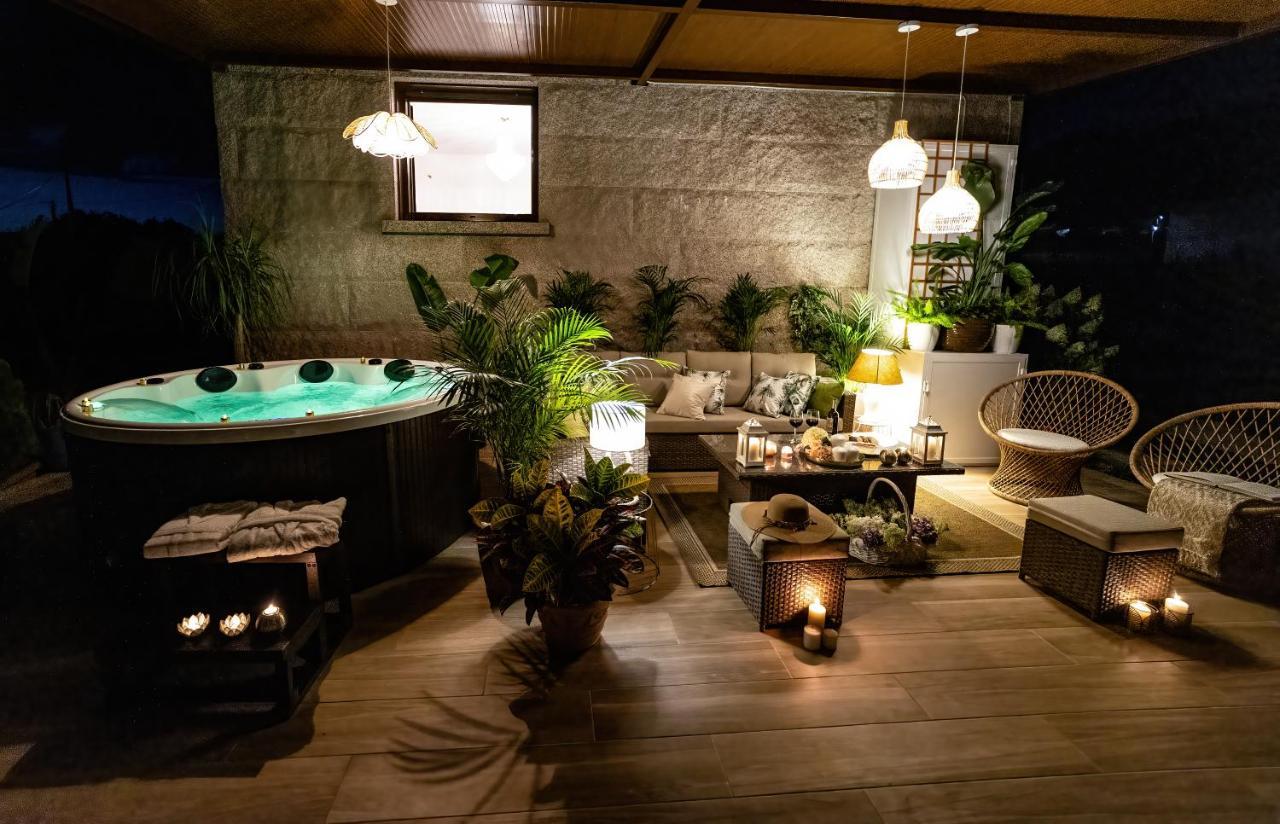 Casa Victoria Garden Con Jacuzzi Y Piscina Villa Caldas De Reis Bagian luar foto
